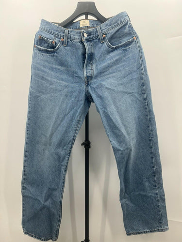 Levis 501 90s Jeans Womens Light Wash Straight Leg Button Fly Denim W29xL30 Levi's