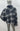 NWT Women’s Thread & Supply Crop Fleece Shirt Jacket in black white plaid Size L Thread & Supply