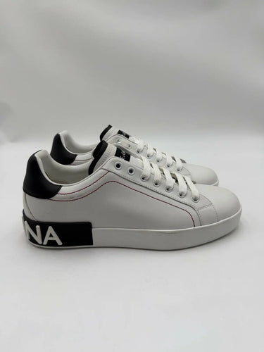 Dolce & Gabbana Portofino sneakers White / Black Leather Size 6UK Dolce&Gabbana