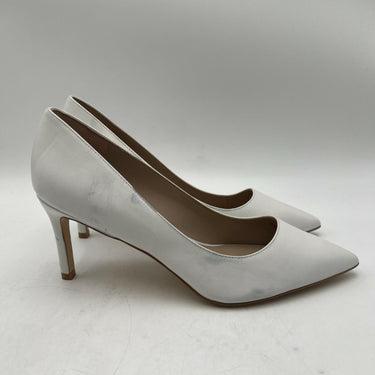 Women’s Stuart Weitzman Stuart Power Pump 85 in white leather Size 10 Stuart Weitzman