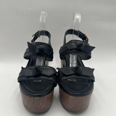Alexandre Birman Clarita Leather Clog Platform Sandals black Leather Size 39.5 Alexandre Birman
