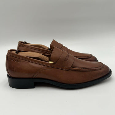 Cole Haan Men's Hawthorne Penny Loafers Brown Leather Size 8.5M Cole Haan
