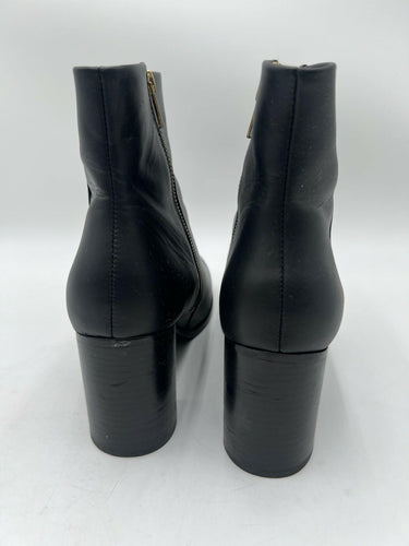 NISOLO Lia Heeled Bootie Black Leather Ankle Boot Womens SIZE 10 Nisolo