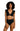 La Blanca Women's Over The Shoulder Ruffle Bikini Swimsuit Top, Black Size 14 La Blanca