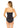 Anne Cole Women's Solid Twist Front Shirred Bandeau Tankini Swim Top, Navy, XL Anne Cole