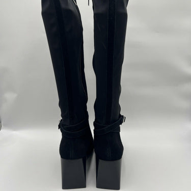 Blondo Women's Twyla Waterproof Knee High Suede Boots Black Size 11M