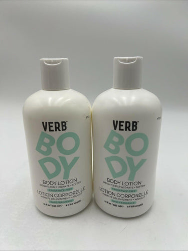 Verb Body Lotion Fragrance-Free Fragrance 12 Oz Pack Of 2 Verb