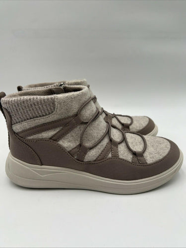 BZees Womens Tahoe Washable Comfort Ankle Boots Latte Fleece Size 6.5M Bzees