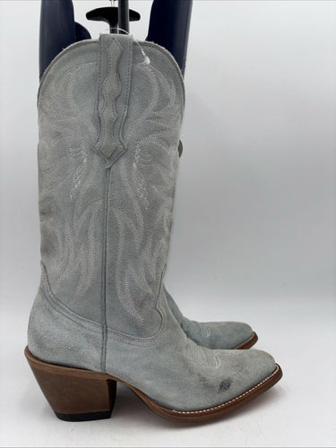 IDYLLWIND Women’s Charmed Life Western Boots Pointed Toe Blue Suede Size 7 B IDYLLWIND