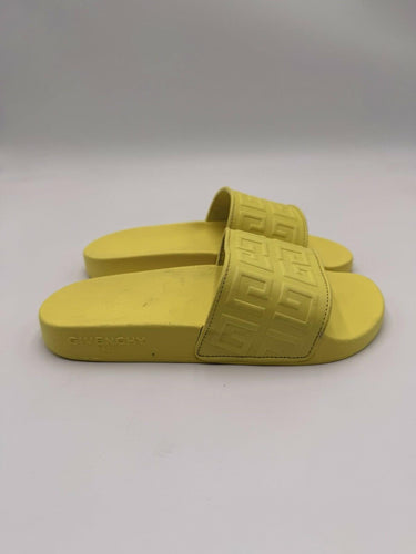 Women’s Givenchy 4G logo embossed pool slides Fluo Yellow Size 35 Givenchy