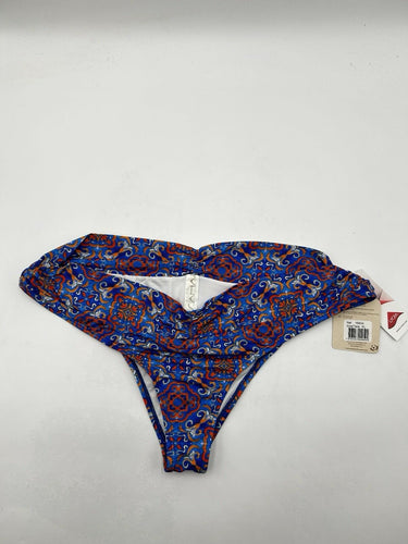 Saha Urania bikini bottom Blue/orange Ruched Design XL LYCRA