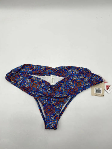 Saha Urania bikini bottom Blue/orange Ruched Design XL LYCRA