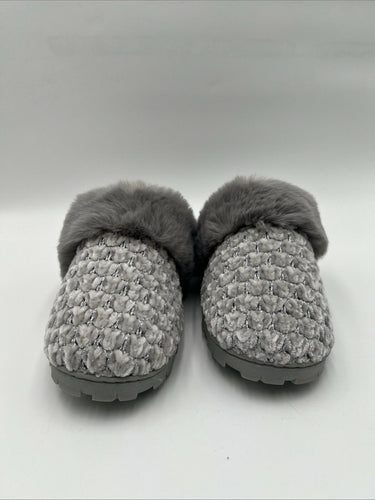 Kelly & Katie Women’s Kennedy Slipper Silver Fur Size S(5-6) Kelly & Katie
