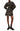 AllSaints Luna Kaneshon Floral Pleat Long Sleeve Mock Neck Dress Black, Size 4