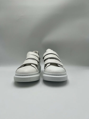 Alexander McQueen Oversized Triple Strap sneakers in white leather Size 43.5 Alexander McQueen