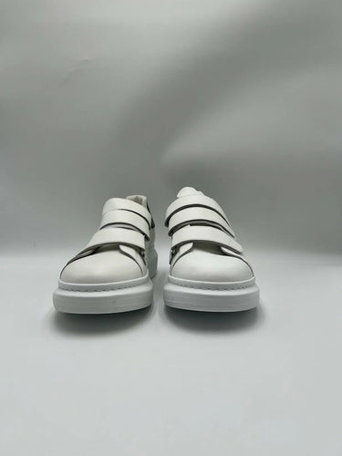 Alexander McQueen Oversized Triple Strap sneakers in white leather Size 43.5 Alexander McQueen