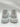 Alexander McQueen Oversized Sneakers White Leather iridescent silver Size 42 Alexander McQueen