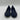Women’s Rothy's The Flat Round Toe Knit Ballet Shoes Black / Navy Blue Size 8 Rothy’s