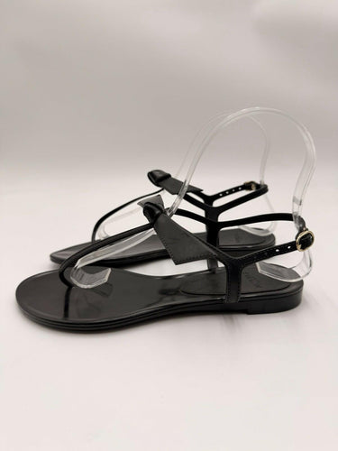 Alexandre Birman Clarita Black Rubber Jelly Sandal Size 35