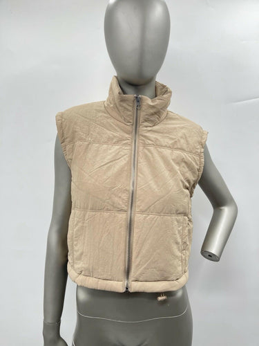 NWT Women’s Thread & Supply Full Zip Puffer Vest Color Brown Size XS Thread & Supply