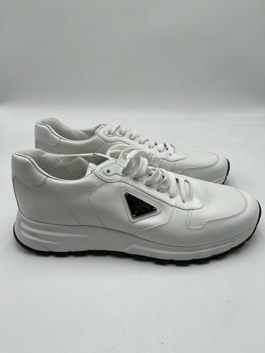 Men’s Prada Prax 01 brushed leather sneakers in Avorio Size 10UK PRADA