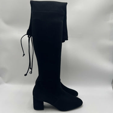 Women’s Stuart Weitzman Tieland over-the-knee Black Suede boots Size 7B Stuart Weitzman