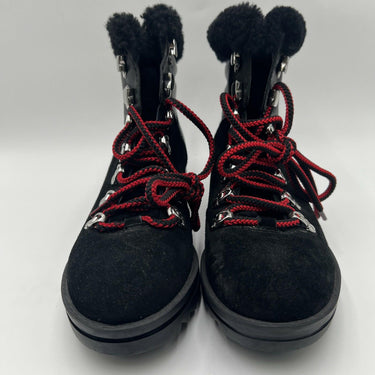 Women’s Marc Fisher LTD Brylee lug-sole shearling boots in black Size 6M Marc Fisher