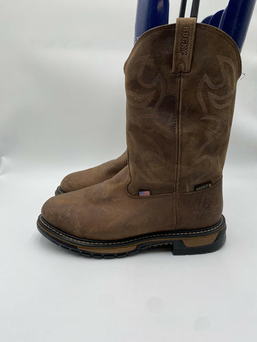Rocky Men's Original 11” Ride Waterproof Brown Leather Western Boots Size 13W
