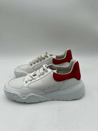 Alexander McQueen Court Trainer in White and Red Leather Size 36 Alexander McQueen
