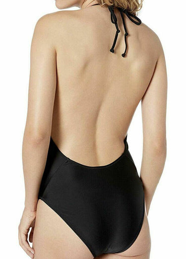 NWT Volcom Women's Simply Solid One Piece Swimsuit, Black Size 16W