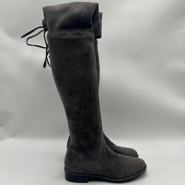 Women’s Stuart Weitzman The Lowland Gray Suede Over-The-Knee Boots Size 4M Stuart Weitzman