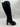Aquazzura Black Suede Knee High Block Heel Boots Italy Womens Size 37