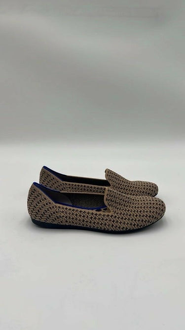 Women’s Rothy's The Loafer Gold Houndstooth Slip On Flats Size 5 Rothy's