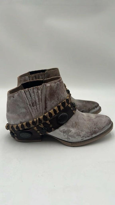 Women’s Circle G Harness Fashion Booties Brown Leather Size 7.5M Circle G