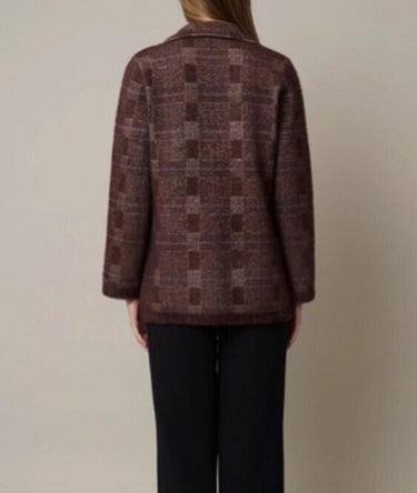 NWT Cyrus Women’s Long Sleeve Mink Jacket, Stockholm Plaid Size XS Cyrus