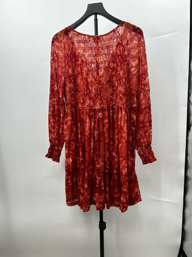 Beyond the Radar red long-sleeve knit mini dress Size S Beyond