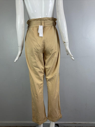 NWT TOPSHOP Rory Paperbag Waist Utility Trousers Size 12