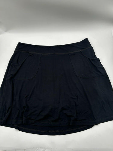 Fresh Produce Woman’s Black skort front pockets stretchy knit fabric Size 1X Fresh Produce