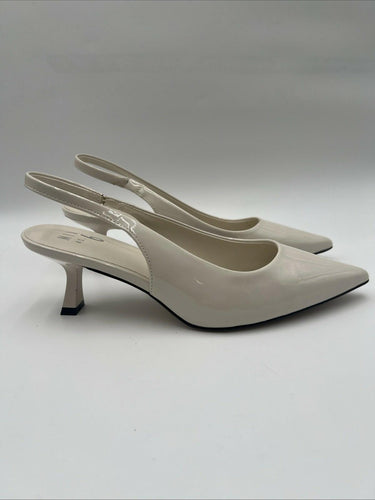 Mix No.6 Calliee Pump Heels Women's Crystal Patent Slingback Size 9.5M Mix No. 6