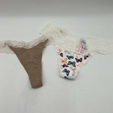 Lot Of 6 Pink Thongs Mix Colors Size S PINK