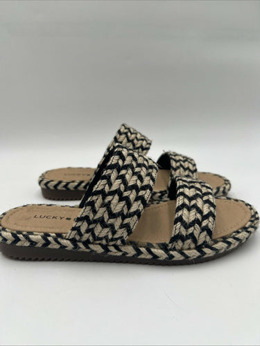 Women’s Lucky Brand Decime Two Tone Slide Sanals Size 6M Lucky Brand