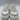 Women’s Le TIGRE Midtown Platform Sneakers White/Grey Size 9.5M Le Tigre
