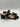 Bellini Fuss Black Braided Double Band Block Heel Mules Size 8.5