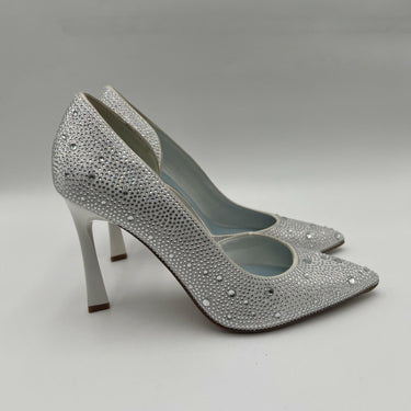 Women’s Mix No. 6 Maeryn Pump White Rhinestone Size 7M/37.5 Mix No. 6