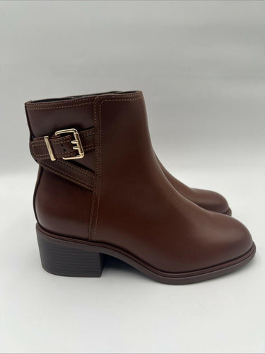 NWOB Kelly & Katie Jeri Bootie Women's Brown Size 7W Kelly & Katie