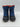 Kamik Snowbug 3 Toddler Snow Boots Black Blue Faux Fur Lined Waterproof Size 8 Kamik