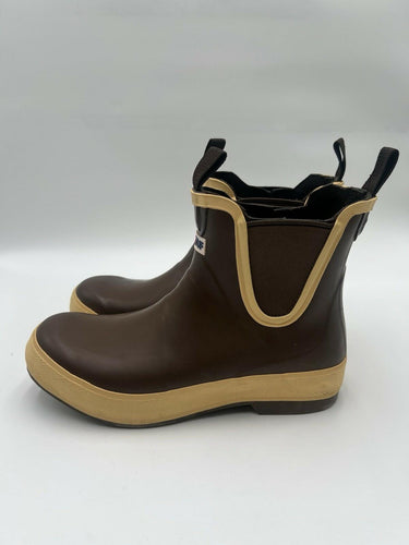 Xtratuf 6 in Ankle Deck Boot Legacy Rubber Waterproof Rain Boots Brown Size 9