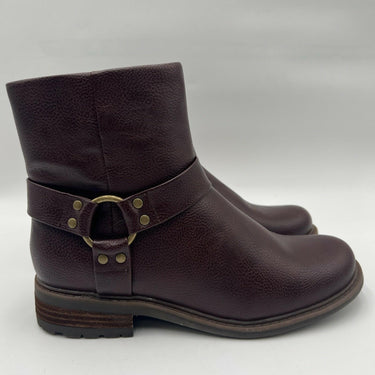 Women’s B.o.c Cole Dark Brown Leather Ankle Boots Size 8M B.o.c