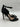 BCBGeneration Jessika Black Snakeskin Studded Heeled Sandals Womens Size 9.5