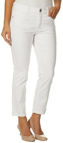 Vintage America Blues Women's Fab Body Sculpt Crop Skinny Jean White Alyssum, 8 Vintage America Blues